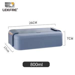 Lekfre Bento dành cho người lớn thép không gỉ Hộp Ăn trưa với Đũa Muỗng <span class=keywords><strong>PP</strong></span> nắp 4 ngăn thực phẩm container thép không gỉ thực phẩm hộp - Product Image 6