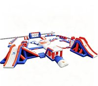 Parque Acuático Inflable Flotante FUN BOUNCE con Diseño Personalizado Gratuito, Hecho con Material de PVC
