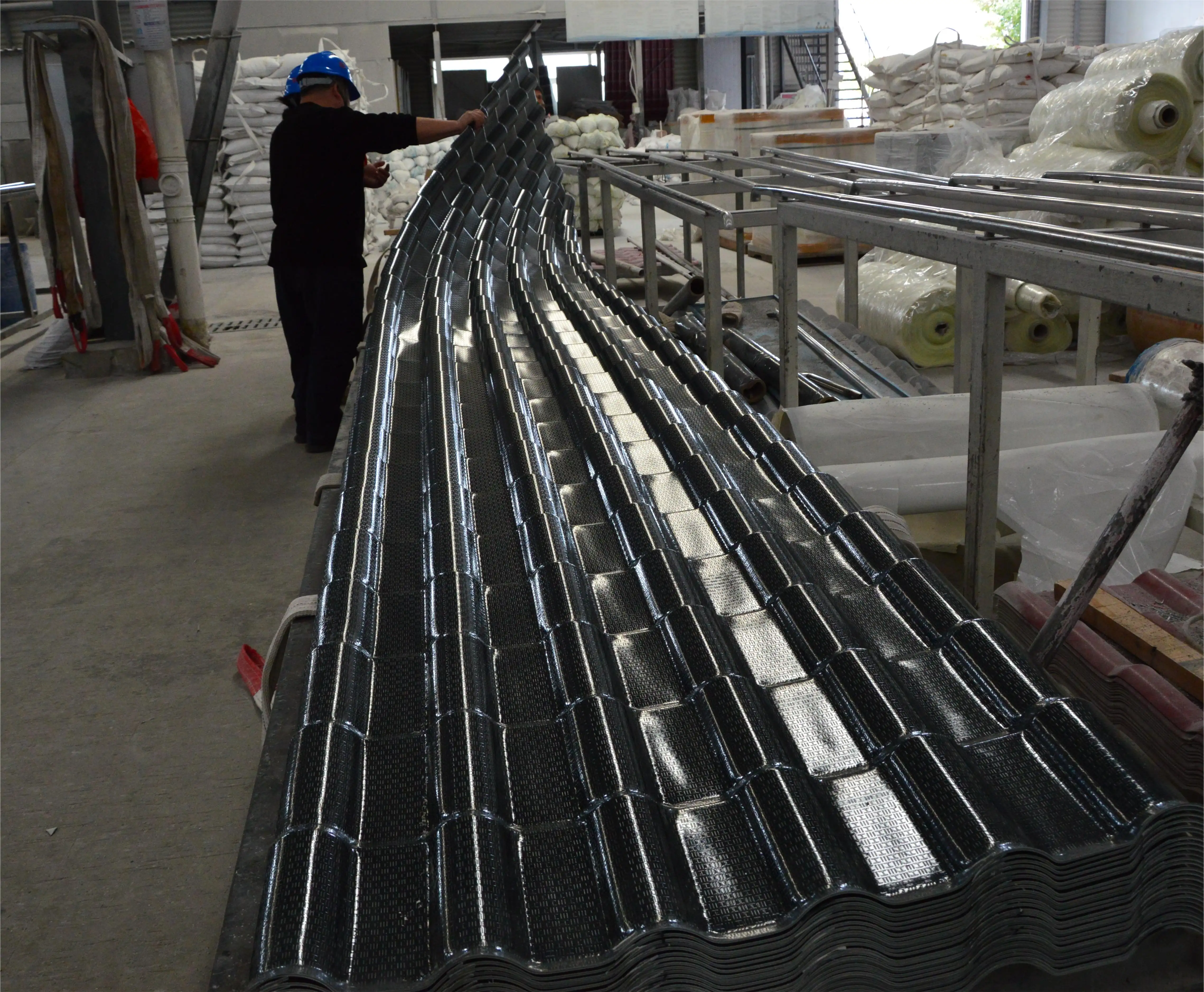 Ubin atap resin sintetis material ASA pelindung Rumah bahan atap tejas para techos pvc TKA