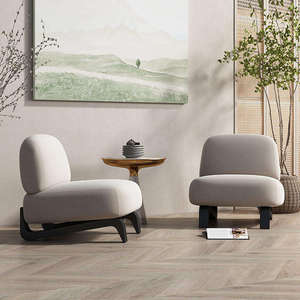Fauteuil design simple et moderne de style nordique, fauteuil de luxe léger pour salon, chambre, appartement, salle à manger, hôtel - Product Image 2