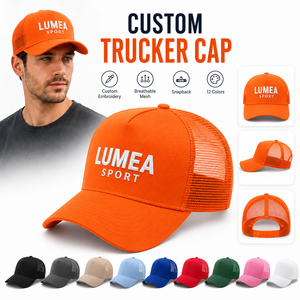 Gorras de béisbol de malla tipo camionero con bordado 3D personalizado de alta calidad, diseña tu propio logotipo, gorras de camionero de gamuza al por mayor - Product Image 1