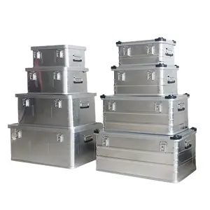 Full Aluminum Storage Case Hard Metal Alu Tool Boxes For Outdoor Transport