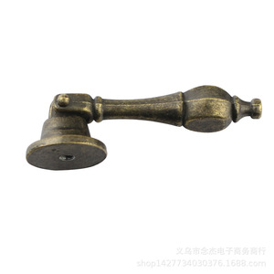 Tirador de cajón de aleación de zinc estilo antiguo 21x63mm, tirador de gabinete clásico chino de un solo orificio A32 - Product Image 3