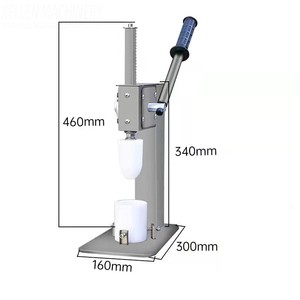 Machine semi-automatique pour la fabrication de petits pains farcis, machine manuelle pour presser la pâte en boules pour former des enveloppes de pains - Product Image 3