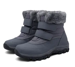 2021冬季乔萨斯女士脚踝长靴botines de mujer雪扁平皮革botes热高顶加绒