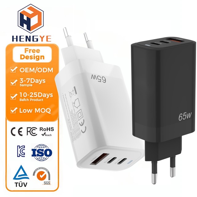 Universal Travel Adapter Multi Ports Pd Qc 65w Usb c Fast Charger Adapter Foldable Eu Us Uk Plugs Compatible 65w Gan Charger
