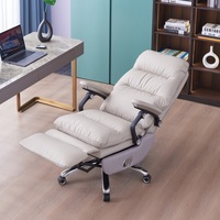 Fauteuil de bureau exécutif moderne inclinable et pivotant, confort nuageux, hauteur réglable, pour bureau à domicile