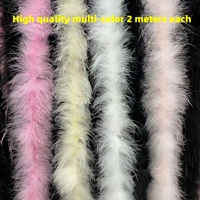 Écharpes en plumes de dinde blanches et roses en gros, boas en plumes naturelles teintes, bricolage, artisanat, costumes, fête dansante, déguisements d'Halloween, décoration