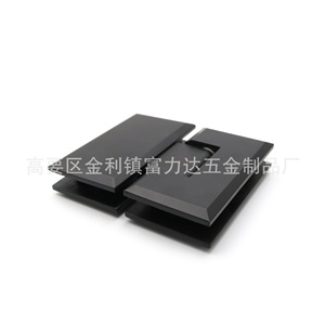 บานพับประตูกระจกสแตนเลส 180 องศา สีดำ ดีไซน์มินิมอล สำหรับห้องอาบน้ำ - Product Image 4