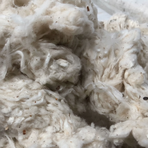 100% residuos de fibra de algodón blanco crudo lickerin tarjeta Fly | tira plana hilado molino de algodón residuos mejor precio listo para enviar _ Sra. Min - Product Image 1