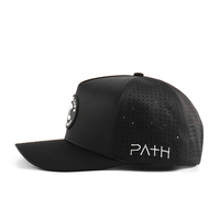 Casquettes de golf personnalisées de haute qualité à 5 panneaux avec un toucher premium, casquettes de baseball 100 % polyester, visière pré-courbée, parfaites pour l'extérieur