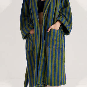 Robes en coton de luxe pour l'hiver, à cordon de serrage, hautement absorbantes, douces, respirantes, portables, pour femmes adultes - Product Image 3