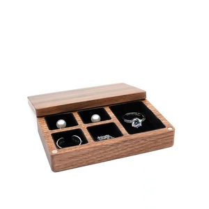 Jewelry Box Portable Mini Travel Ring Earrings Necklace Delicate Carry-on Organizer Storage Box