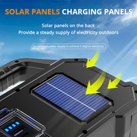 Lámpara DE TRABAJO LED de alto brillo Carga solar multifunción con ajuste de seis engranajes para acampar