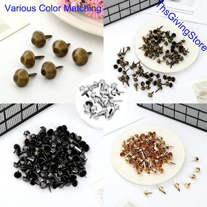 Rivets coniques métalliques à visser, à tête plate, à pointe, pour sacs à main, quincaillerie pour la fabrication de sacs - Product Image 5