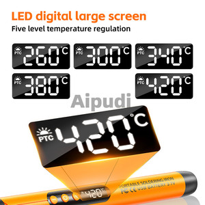 Portable 5V8W affichage numérique température constante réglable <span class=keywords><strong>Mini</strong></span> USB fer à souder sans noyau avec pointes à souder maintenir le tapis - Product Image 4