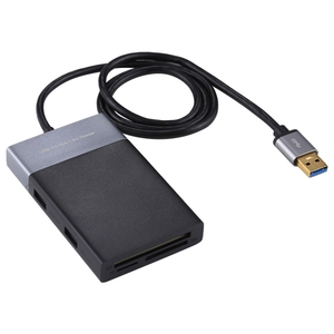 Lecteur de cartes USB 3.0 6 en 1 avec deux ports USB - Product Image 1