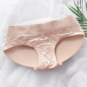 New Design Mid-<strong>waist</strong> Sexy Transparent Silicone <strong>Underwear</strong> Hip <strong>Padded</strong> Buttocks Panties Ladies - Product Image 5