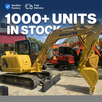 Excavatrice hydraulique Komatsu PC56-7 d'occasion, 6 tonnes, excavatrice sur chenilles, moteur Cummins