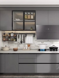 <span class=keywords><strong>Muebles</strong></span> de Cocina Modernos de Lujo, Gabinetes de Aluminio, Madera Maciza, Acero Inoxidable, Melamina, Tablero MDF, Hechos en China, <span class=keywords><strong>Muebles</strong></span> Metálicos - Product Image 6