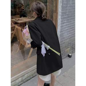 Ultimo Blazer da <span class=keywords><strong>donna</strong></span> Petite abito da lavoro da <span class=keywords><strong>donna</strong></span> giacca da <span class=keywords><strong>donna</strong></span> Casual Trendy Designs Blazer con spacco sul retro Blazer <span class=keywords><strong>Oversize</strong></span> femminile - Product Image 5