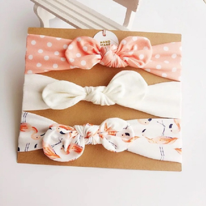 3 uds de Europa y Estados Unidos, diadema superventas, diadema para niños, Diadema con lazo estampado, tocados con Orejas de conejo - Product Image 2