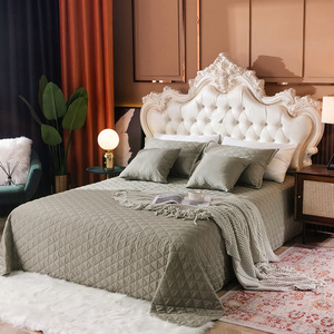 Juego de sábanas acolchadas de algodón 100% con fundas de almohada, directamente de fábrica, de calidad - Product Image 2