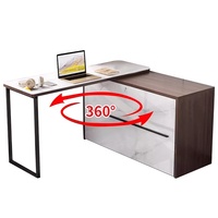 Lequan einformatige stabile vertikale konstruktion montiert MDF-platte gasfederwand-bett mit schreibtisch schreibtisch