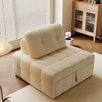 Canapé-lit convertible en tissu inclinable, pliable, multifonctionnel, 2 en 1, rétractable, salon, chambre à coucher, petit appartement