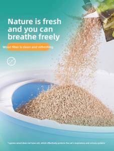 Lettiera per gatti in abete importata dalla Germania, lettiera per gatti quasi senza polvere, lettiera deodorante per gatti, lettiera vegetale deodorante <span class=keywords><strong>Meow</strong></span> 4.3kg - Product Image 6