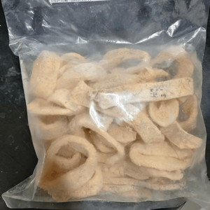 Anneaux de calamar panés halal surgelés, prêts à frire, croustillants, pré-frits, pour la restauration rapide, vente en gros - Product Image 5
