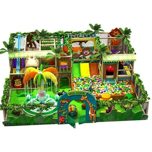 Green Plastic Ball Pit <b>Slide</b> Kid Trampoline Role Play Mini Town 202sqm 2174sqft <b>Indoor</b> Playground Equipment Soft Play Amusement - Product Image 2