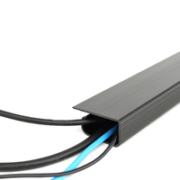 Gestion des câbles sous le bureau J Channel Cord Organizer pour le bureau, organisateur de câbles auto-adhésif Wire Management Cable Raceway Black