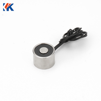 Electroimán Redondo de Fabricante Original KK-P8/20, Electroimán de Retención de 12V 24V CC, Electroimán de Elevación Autoadherente