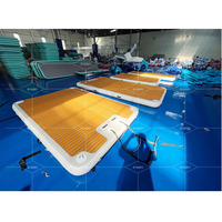Prix usine Sport plate-forme nautique bateaux Jet Ski Yacht Dock plate-forme de pêche gonflable bateau gonflable fête île flotteur