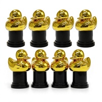 Trophée en plastique en forme de canard jaune, jeu de fête amusant, dessin animé mignon, récompense de compétition, cadeaux créatifs