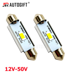 <span class=keywords><strong>12V</strong></span>-50V mới C10W C5W <span class=keywords><strong>LED</strong></span> CANBUS Festoon 41mm <span class=keywords><strong>LED</strong></span> bóng đèn 3570 CSP 1SMD nội thất đọc ánh sáng mái vòm giấy phép Tấm Đèn trắng 6000K - Product Image 1