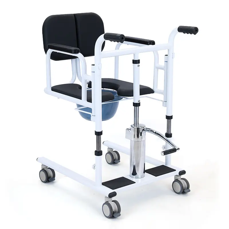 Tıbbi yaşlı malzemeleri manuel Transfer makinesi kaldırma hasta tekerlekli sandalye handikap yaşlı hasta taşıyıcı Transfer asansör sandalye