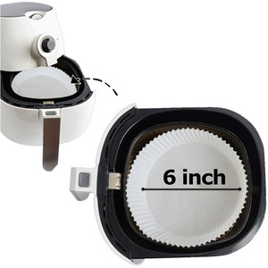 กระดาษรองตะกร้าสำหรับหม้อทอดไร้น้ำมัน แผ่นรองกระทะ หม้ออบดัตช์ กระดาษกันไขมันแบบใช้แล้วทิ้งสำหรับหม้อทอดไร้น้ำมัน - Product Image 6