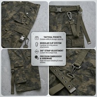 Pantalon cargo tactique baggy pour homme, style streetwear décontracté, brodé, en coton, coupe large, camouflage, personnalisé OEM