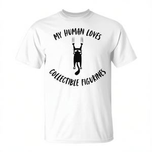 T-shirt pour les amoureux des chats et des figurines de collection - My Human Loves - Product Image 2