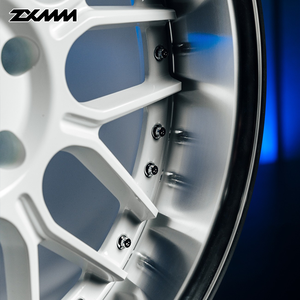 Jantes forgées ZXMM Glossy White Polish en 2 pièces 5x114.3 5x120 6x139.7 5x127 de 16 à 24 pouces, finition brossée, pour <span class=keywords><strong>BMW</strong></span> Audi RS4/5*/6 - Product Image 6