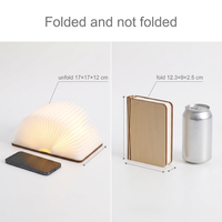 Échantillon Gratuit 2026 Produit Artisanal Unique à Bas Prix Lampe Pliante Rotative Rechargeable en ABS à Motif Cadeau Promotionnel