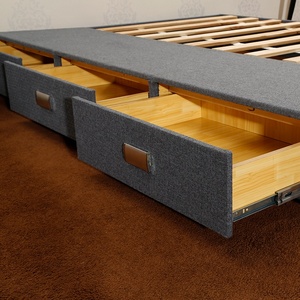 Vente directe d'usine : <span class=keywords><strong>Lit</strong></span> canapé moderne et confortable, simple, avec tiroirs, en chêne - Product Image 3