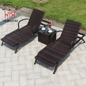 Meilleure vente meubles <span class=keywords><strong>de</strong></span> plage en plein air piscine en rotin transat extérieur chaise longue - Product Image 4