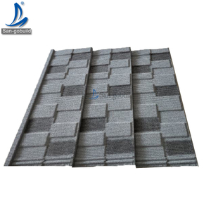 Tuiles de toiture en acier Aluzinc avec revêtement en pierre de <span class=keywords><strong>Gambie</strong></span>, résistantes à la chaleur, matériaux de toiture modernes pour toiture en structure métallique - Product Image 5
