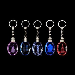 MH-YS0439 2024 nhà máy bán buôn LED 3D biểu tượng tùy chỉnh vuông Keychain pha lê với Tôn Giáo phong cách cho lưu niệm khuyến mãi - Product Image 2