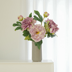 Flores Artificiales de Peonía Mo Hua Ge, Arreglo Floral de Seda, Estilo Oriental, Decoración del Hogar, Accesorios para Bodas - Product Image 2