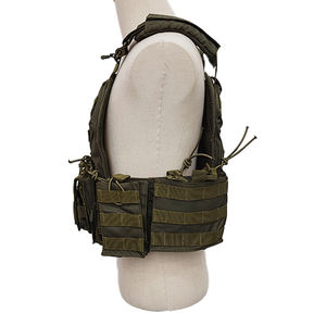 Gujia gilet de musculation extérieur personnalisé 1000D <span class=keywords><strong>hydrofuge</strong></span> 10x12 <span class=keywords><strong>plaque</strong></span> tenant le système Molle Ranger gilet tactique vert - Product Image 4