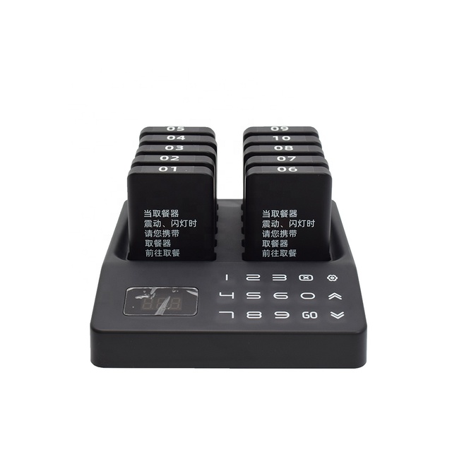 Food Buzzer Wireless Restaurant Beeper Service Calling System With Screen Cafe Guest Personal Pagers  Queue Paging Beeper